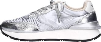 Voile Blanche Leren en stoffen sneakers - Dames - Sneakers - Grijs - 37 EU - Leer - Schoenen