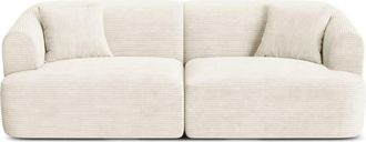 Cosmopolitan Design Sof&aacute; modular 3 plazas pana marfil