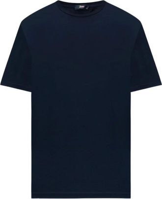 Herno T-Shirts, male, Blue, Size: XL Blue Stretch Jersey T-Shirt