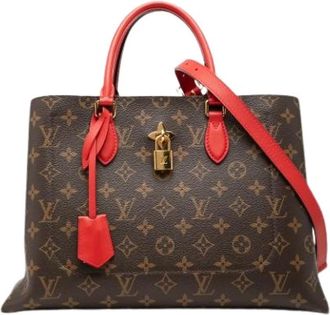 Louis Vuitton Pre-owned Flower Tote - Dames - Vintage Shopper - Bruin - ONE Size - Leer - Vintage