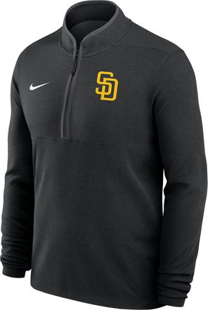 Nike San Diego Padres Victory Nike Mens Dri-FIT MLB 1/2-Zip Long-Sleeve Top in Black | 0343166NPYP-SZN