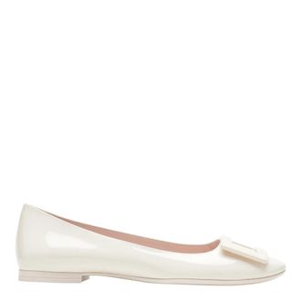 Roger Vivier Ballerinas, female, Beige, Size: 6 US Roundy Lacquered Ballerina T.05
