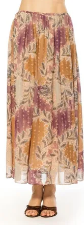 Alexia Admor VAYLA LONG FLOWY MAXI SKIRT in Multi Paisley at Nordstrom, Size X-Large