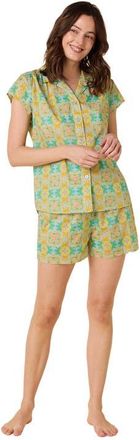 The Cats Pajamas Lightweight Short Pajama Set in Selene at Nordstrom, Size X-Small