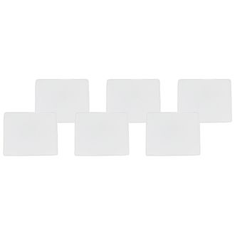 Beliani Beliani - Conjunto De 6 Cojines Para Sillas De Jard&iacute;n Funda Extra&iacute;ble Cordones Blanco Tolve