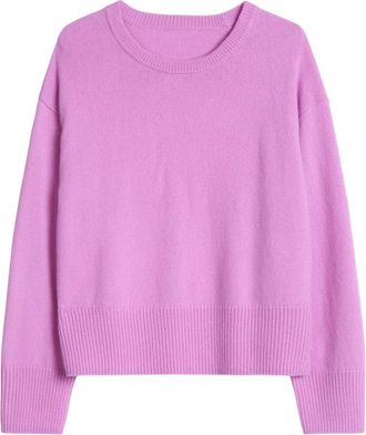 Marc O'Polo Knit Pullovers Longsleeve - Dames - Ronde hals truien - Paars - M - Wol - Truien & Vesten
