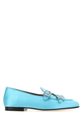 Edhen Milano Light Blue Satin Brera Loafers