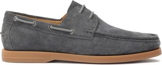 Kazar Slip-on halfschoenen in zeilstijl Amadeuss - Heren - Bootschoenen - Grijs - 40 EU - Leer - Schoenen