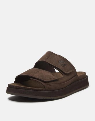 Timberland Mens Timberland Casco Cove 2-Strap Mens Sandals - Dark Brown - Size: UK12.5 eu47.5 us13 medium