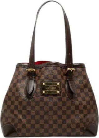 Louis Vuitton Pre-owned Hampstead MM - Dames - Vintage Shopper - Bruin - ONE Size - Leer - Vintage
