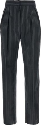 Max Mara Black Regular Flat Front Pants
