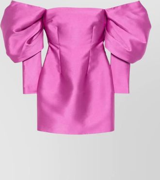 Solace London draped long sleeve mini dress
