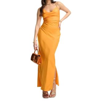 Asos Womens Maxi Dress In Orange