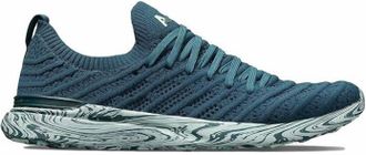 Athletic Propulsion Labs Womens Techloom Wave Athletic Sneakers In Deep Emerald/peppermint/marble