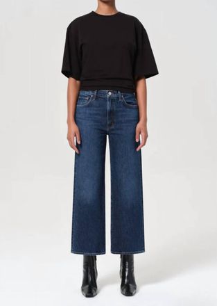 A Gold E Harper Cropped Straight Leg Jeans In Echo