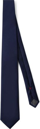 Brunello Cucinelli Silk twill tie in Blue at Nordstrom