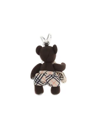 Burberry Mens Bag Charm Thomas Bear Sand Wool (ovis Aries) Keyrings & Chains