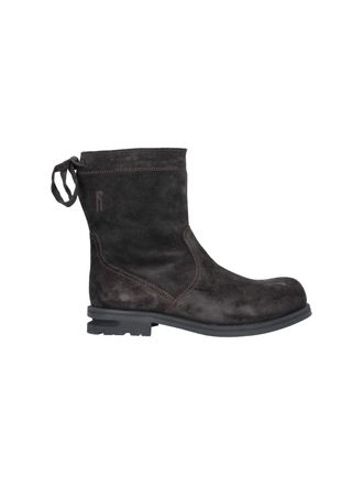 Kiko Kostadinov Brown Farkas Suede Side Zip Boots