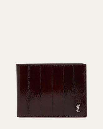 Saint Laurent Mens Tiny Cassandre Bi-Fold Wallet