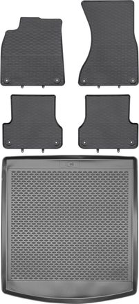 OEM Juego De Alfombrillas De Goma Para Coche Y Maletero Para Audi A6 C7 Sed&aacute;n (2011-2018)