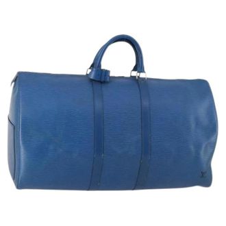 Louis Vuitton Vintage Weekend Bags, unisex, Blue, ONE SIZE, Pre-owned Weekend Bag