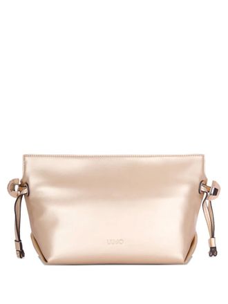Liu Jo top-zip logo-detail shoulder bag - Neutrals