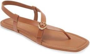 Stuart Weitzman Benni Slingback Flat Sandal in Tan at Nordstrom Rack, Size 9