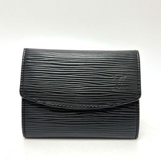 Louis Vuitton Noir Epi Leather Coin Purse/Coin Case (Pre-Owned)