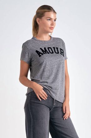 Elan Zadig Amour Tee In Grey