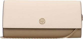 Tory Burch Tory Burch Emerson Pochette Damens Leder Beige/Mandel