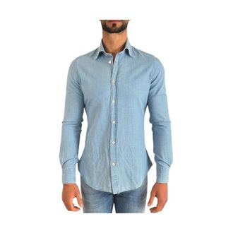 Roy Rogers Dudley Shirt - Heren - Casual Overhemden - Blauw - S - Katoen - Overhemden