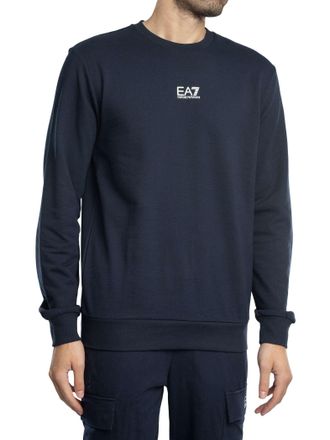 Emporio Armani Normaal Logo-Sweatshirt, Blauw
