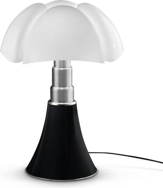 Martinelli Lámpara led metal y polipropileno negro mate 66-86cm