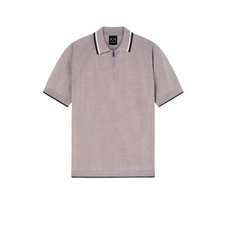 A|X Armani Exchange Cotton Polo Shirt - Heren - Polos - Grijs - XL - Katoen - Tops