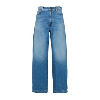 Max Mara Dames, Jeans, Blauw, Maat: L Katoen