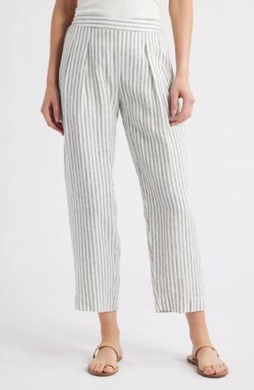 Nation Ltd Grayson Pant In Linen Stripe