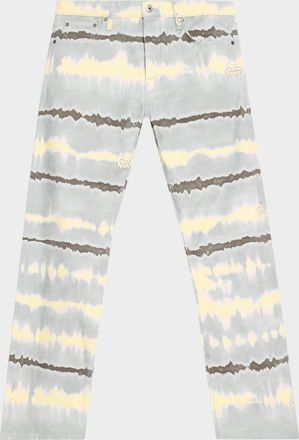 Off-white Men & apos;s Tie-Dye Straight Leg Jeans