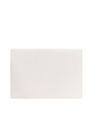 Deco Wood Cabecero tapizado desenfundable de lino blanco 200x110cm
