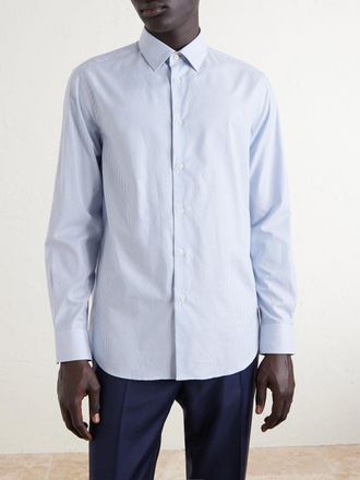 Paul Smith Striped Cotton-Poplin Shirt