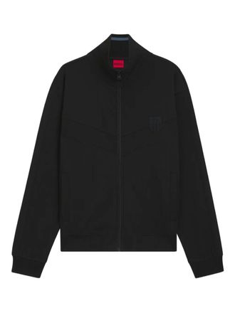 HUGO BOSS zip sweatshirt - men - Cotton/Polyester - M - Black
