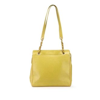 Chanel Pre-owned Vintage Schoudertas - Dames - Pre-owned - Groen - Maat: ONE Size Leer