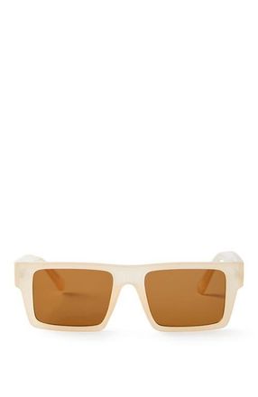 Cotton On Mens The Visionary Sunglasses in Frosted Dull Pink Brown at Nordstrom