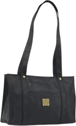 MCM Pre-owned Tote Bag - Dames - Vintage Schoudertas - Zwart - ONE Size - Leer - Vintage