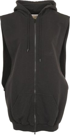 Maison Margiela Sweat Jacket - Dames - Bodywarmers - Zwart - S - Katoen - Jassen