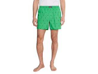 Polo Ralph Lauren AOPP Woven Boxer Mens Underwear Vineyard Green/Boston Royal : MD, Spandex/Cotton