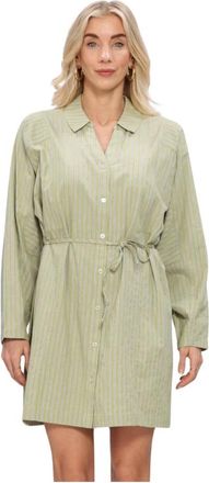 Modstr&ouml;m Umekomd Dress - Dames - Shirt Kleedjes - Groen - L - Kleedjes