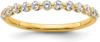 Diamond2Deal 14k Gold Lab Grown Diamond Wedding Band Ring 1/2Ct Clarity- VS Color- D-E