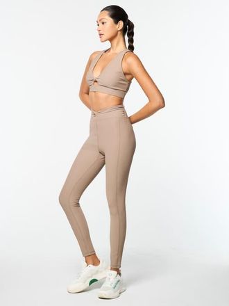 Sergio Tacchini Giulia Sports Bra in Taupe Grey at Nordstrom, Size Xx-Large