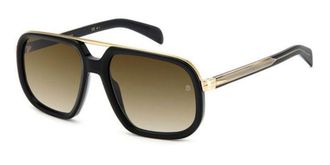 David Beckham DB 7101/S 2M2/HA Mens Sunglasses Black Size 57