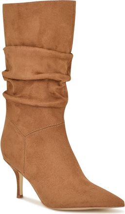 Nine West Mycki Slouch Boot in Dark Natural at Nordstrom, Size 9